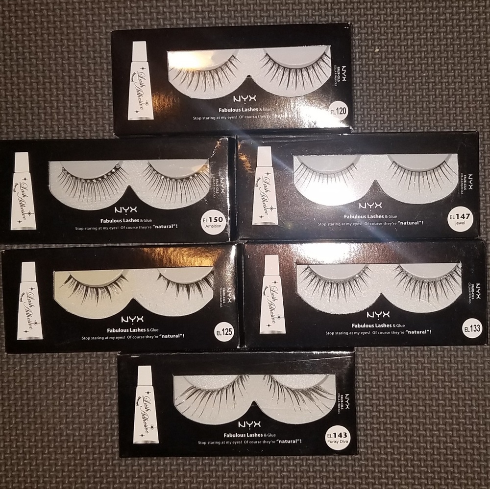(3for$20) NWT Bundle 6 Pairs NYX Fabulous Lashes